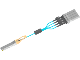 200G QSFP56轉(zhuǎn)4x 50G SFP56 AOC