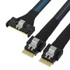 MCIO 8X TO 2*SLIMSAS SFF-8654 4i Gen4 服務器數(shù)據(jù)線